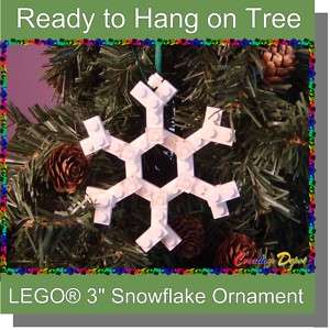 LEGO® 3 Snowflake Hanging Christmas Tree Ornament  