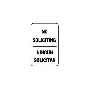    3x6 Vinyl Banner   No soliciting, ningun solicitar 