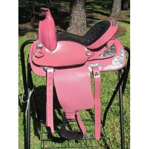  Western Pink Show Trail Pleasure Child/youth Saddle 