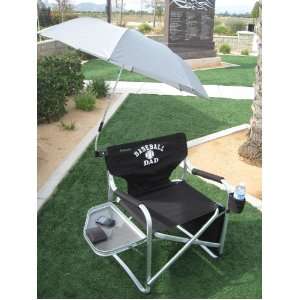  Oasis BASEBALL DAD Director Chair w/ UMBRELLA  A BONUS SOLAR 