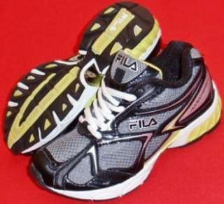   Toddler FILA RIVITER Black/Yellow Athletic Running Sneakers Shoes 13