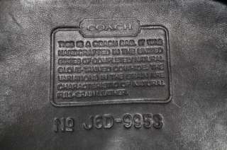 COACH HELENS LEGACY J6D 9953 USA MADE LEATHER BLACK BUCKET BAG HANDBAG 