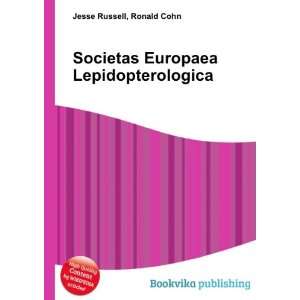  Societas Europaea Lepidopterologica Ronald Cohn Jesse 