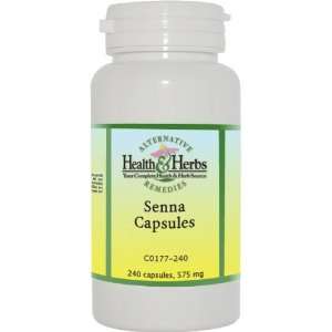  Alternative Health & Herbs Remedies Senna Capsules, 240 