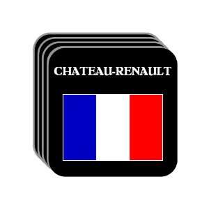  France   CHATEAU RENAULT Set of 4 Mini Mousepad Coasters 