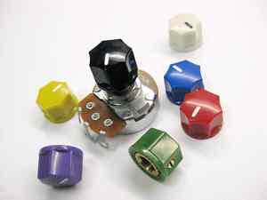 Mini Indicator Knobs (Pedal, Amp) 15mm x11mm, Set Screw  