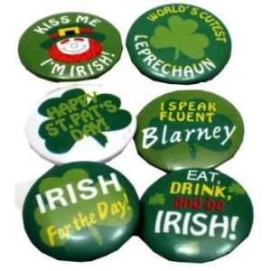  New   St Patricks Day Mini Shamrock Buttons Case Pack 144 
