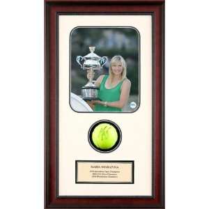  Maria Sharapova Autographed Tennis Ball Shadowbox 