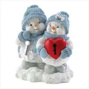 Snow Buddies Key To My Heart Christmas Decor Figurine