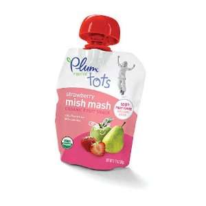  Organic Fruit Snack Baby Food Strawberry Mish Mash   3.17 Oz. Pouch