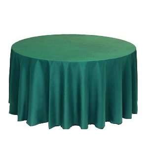  108 inch Round Hunter Green Tablecloth (Polyester 