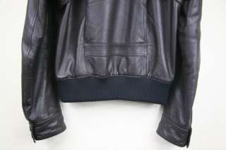   Homme A2 Brown Leather Bomber Jacket Blouson Hedi Slimane 48  