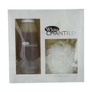  WHITE CHANTILLY by Dana Gift Set for WOMEN SHOWER GEL 12 
