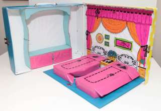 1969 Vintage Barbie Barbie & Stacey Sleep N Keep Case Doll House 