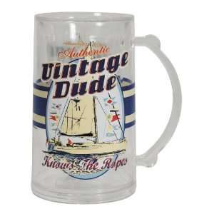   Vintage Dude Beer mug  Knows the Ropes. Great gift