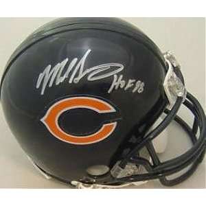 Mike Singletary Signed Bears Mini Helmet   HOF 98 Sports 