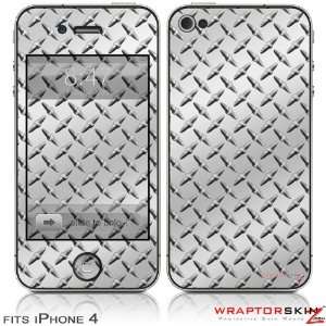  iPhone 4 Skin   Diamond Plate Metal (DOES NOT fit newer iPhone 