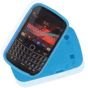 Sky Blue Soft Skin Silicon Case For Blackberry 9900 9930 #7783  