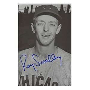  Roy Smalley Autographed / Signed Post Card (Black & White 