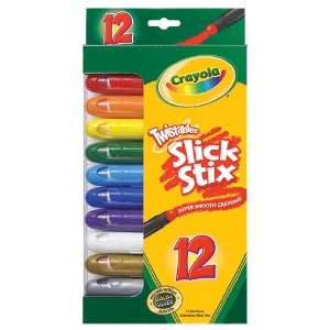  Crayola  Twistables Slick Stix, Assorted, 12 Per Set 