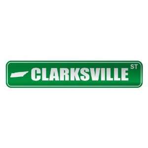   CLARKSVILLE ST  STREET SIGN USA CITY TENNESSEE