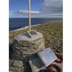 Laid on the War Memorial to the Dead of Hms Sheffield, Sealion Island 