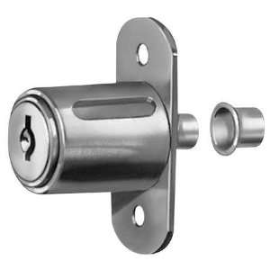   C8043 C346A 14A Sliding Door Lock, Nickel,Key C346A