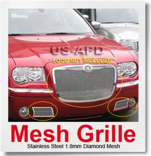 05 10 Chrysler 300C Stainless Mesh Grille Combo  
