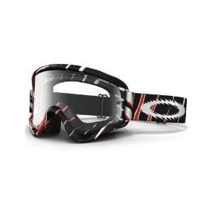   MX Goggles with Clear Lens (Razors Edge Red/Black/White) Automotive