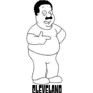  Family Guy Cleveland Window Decal Sticker S FG 0040 R 