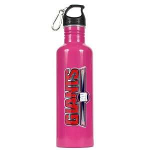  New York Giants NFL 26oz Pink Stainless Steel Water Bottle 