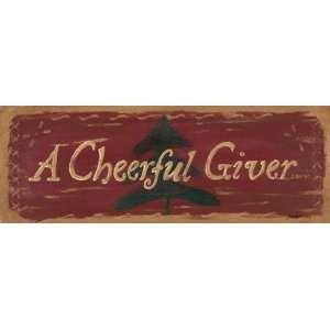 Cheerful Giver Poster Print
