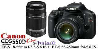 Canon EOS Kiss X4 550D Kit+18 55mm IS+55 250mm IS 8714574550565  