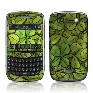 Clovers Design Protective Decal Skin Sticker for Blackberry Curve 8900 
