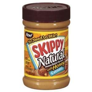 Skippy Creamy Natural Peanut Butter Spread With Honey 15 oz (Pack of 