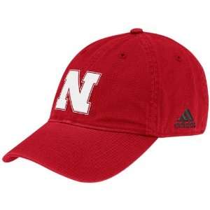  adidas Nebraska Cornhuskers Scarlet Basic Logo Slouch Hat 