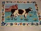 Finished Farm Country Cow Barn Dairy Fine Guage Needlep