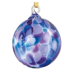  Glass Eye Studio Hand Blown Violet Chip Glass Ornament 