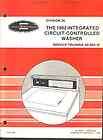   integrated circuit controlled washer service training manual catalog