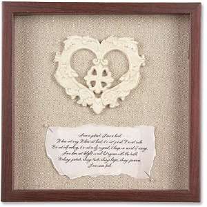  Love is Patient Inspirational Shadowbox 