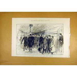   Prince Wales Electric Railway Stockwell Old Print 1890