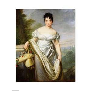  Madame Tallien   Poster by Jacques Louis David (18x24 