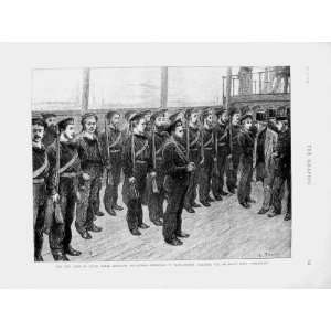 1873 Naval Artillery Volunteers Tarleton President Ship  