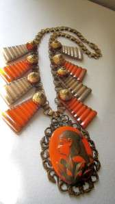 rare show stopping true art deco necklace it is unmarked 