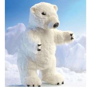   Standing Polar Bear Puppet (0638348025852) Folkmanis Puppets Books