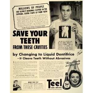  1942 Ad Teel Liquid Dentifrice Dental Teeth Dentistry 