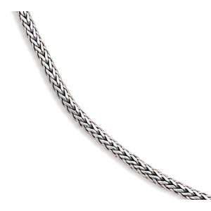 Bali Wheat Chain Necklace Sterling Silver 4mm Width 18 