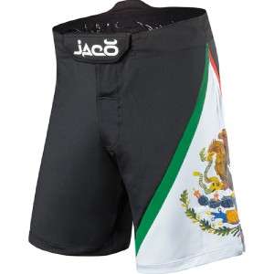 JACO MEXICO RESURGENCE MMA FIGHT SHORTS BLACK LARGE  