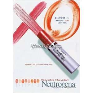  2005 Vintage Ad Neutrogena Corp   MoistureShine Tinted Lip 