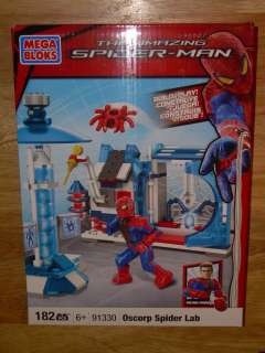 NIB Marvel Mega Bloks 91330 The Amazing Spider Man OSCORP SPIDER LAB 
